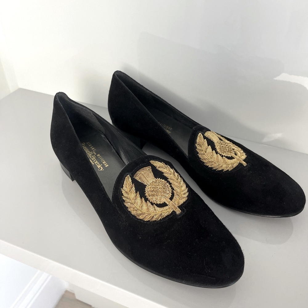 Russell & Bromley (by Sturat Weitzmann) Suede Dress Loafers BRAND NEW
